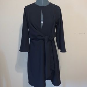Topshop black dress with cut out size 10